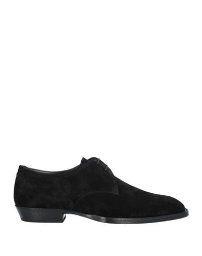 Shop Saint Laurent Laced Shoes In Black