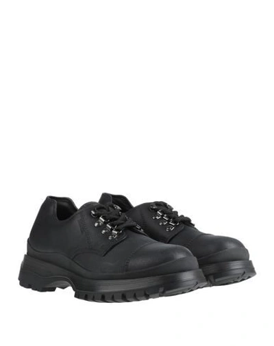 Shop Prada Lace-up Shoes In Black