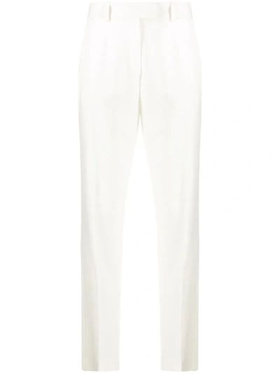 Shop Racil Cropped Slim-fit Trousers In White