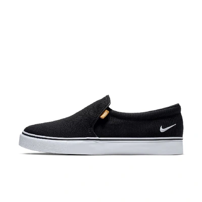 Shop Nike Women's Court Royale Ac Slip-on Shoes In Black