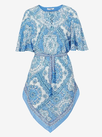 Shop Robert Graham Piper Silk Dress In Blue