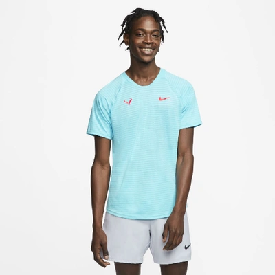 Nike Court Aeroreact Rafa Slam Men's Short-sleeve Tennis Top In Blue |  ModeSens