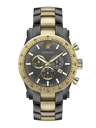 Shop Versace Chrono Sporty Stainless Steel Chronograph Watch