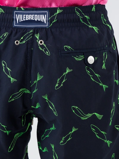 Shop Vilebrequin Embroidered Fish Swim Shorts