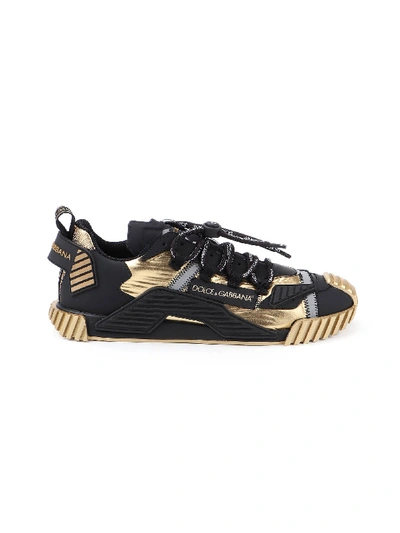 Shop Dolce & Gabbana Sneakers Ns1 In Oro/nero