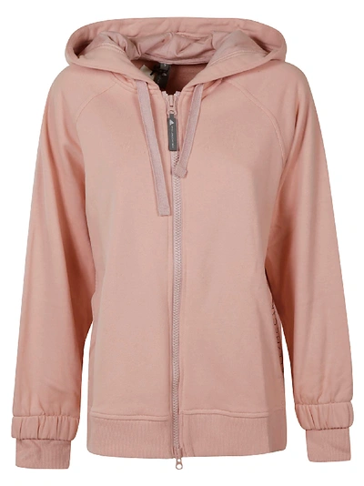 Shop Adidas Originals Zipped Hoodie In Pink