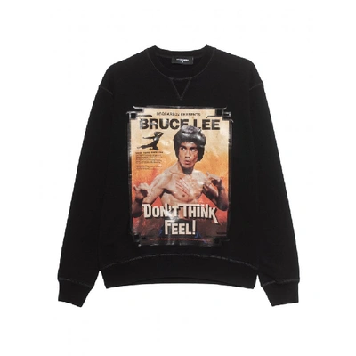 Shop Dsquared2 Bruce Lee Sweatshirt In Black