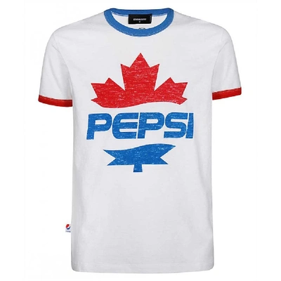Shop Dsquared2 X Pepsi T-shirt In White