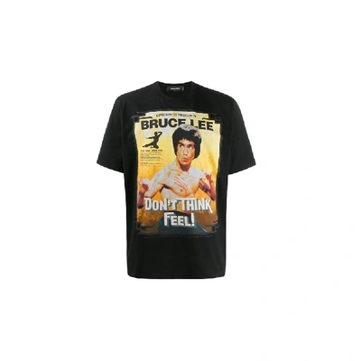 Shop Dsquared2 Bruce Lee Print T-shirt In Black