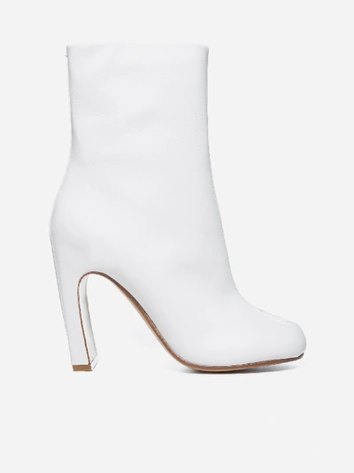 Shop Maison Margiela Tabi Leather Ankle Boots