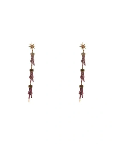 Shop Gucci Earrings In Fuchsia