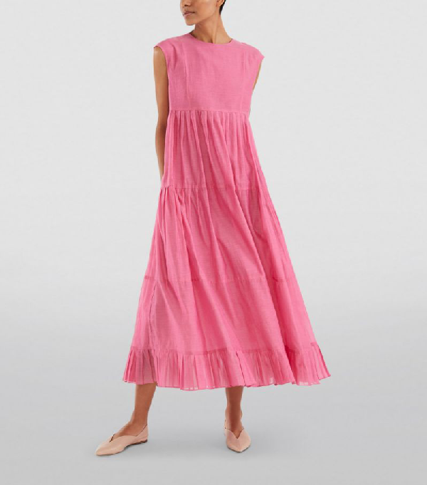 max mara silk and cotton voile dress