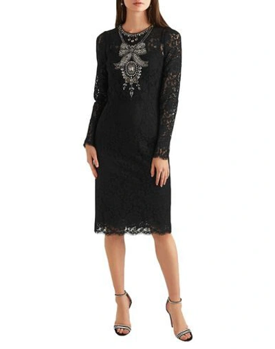 Dolce & Gabbana Knee-length Dress In Black