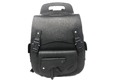 Pre-owned Dior  Homme Saddle Backpack Large Black