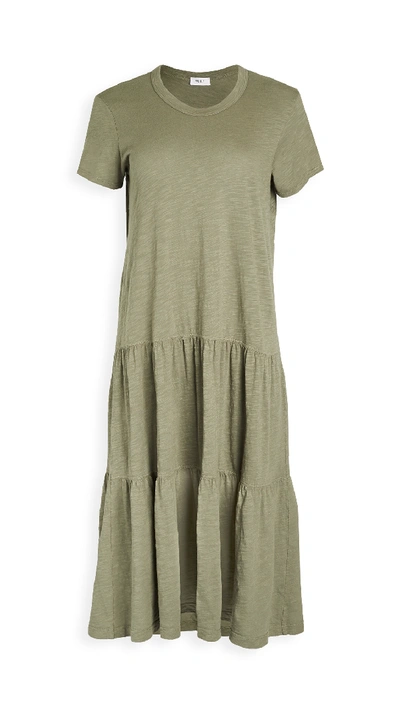 Shop Wilt Tiered Long Dress In Cactus