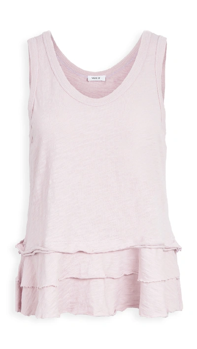 Shop Wilt Double Hem Tank In Rose