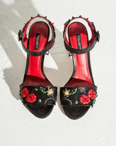 Shop Dolce & Gabbana High-heeled Sandals In Black