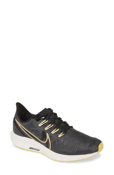 Shop Nike Air Zoom Pegasus 36 Premium Running Shoe In Dark Smoke Grey/ Grey/ Black
