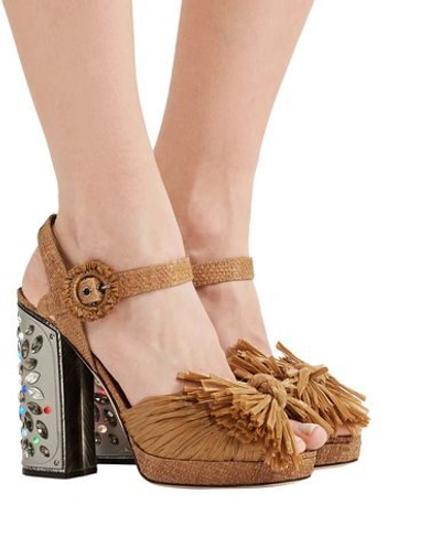 Shop Dolce & Gabbana Sandals In Camel