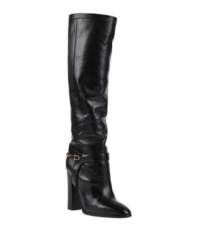 Shop Celine Biker Boots In Black