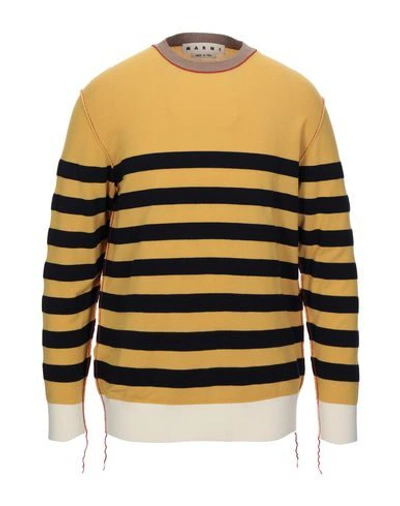 Shop Marni Sweaters In Ocher