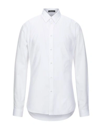 Shop Versace Shirts In White