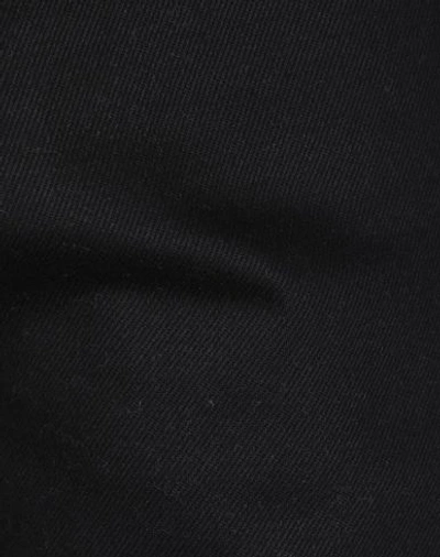 Shop Valentino Man Denim Pants Black Size 36 Cotton, Bovine Leather