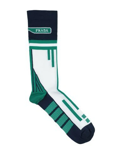 Shop Prada Man Socks & Hosiery Green Size L Polyester