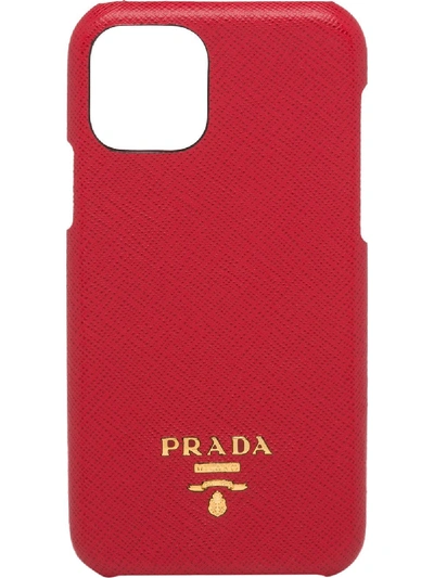 Shop Prada Iphone 11 Pro Case In Red