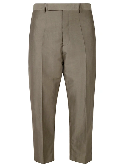 Shop Rick Owens Slim Cropped Trousers In Dust
