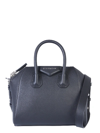 Shop Givenchy Antigona Bag In Nero