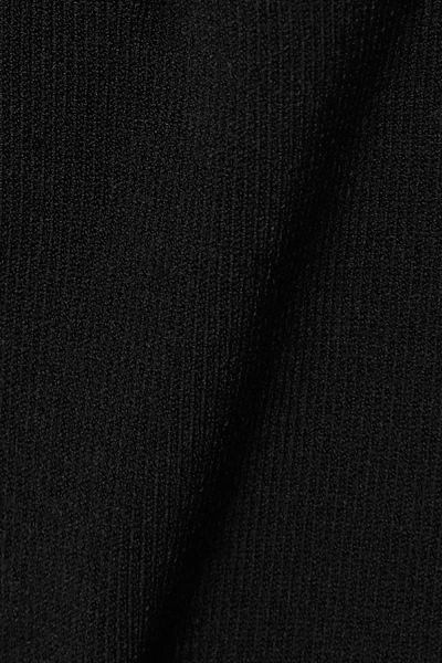 Shop Deveaux One-shoulder Stretch-knit Top In Black