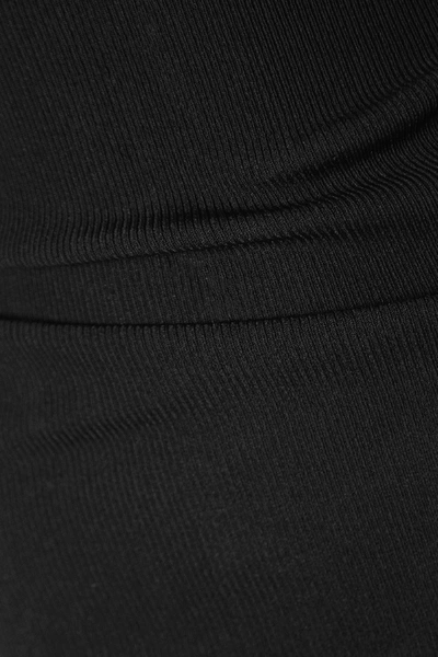 Shop Totême Espera Ribbed-knit Maxi Dress In Black