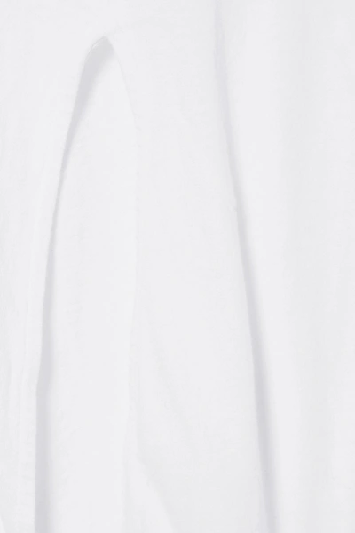 Shop Bassike Organic Cotton-jersey Midi Dress In White