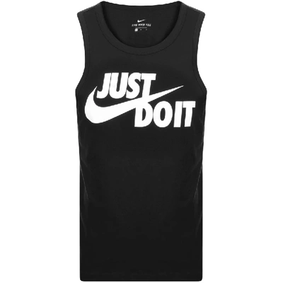 Shop Nike Just Do It Logo Vest T Shirt Black