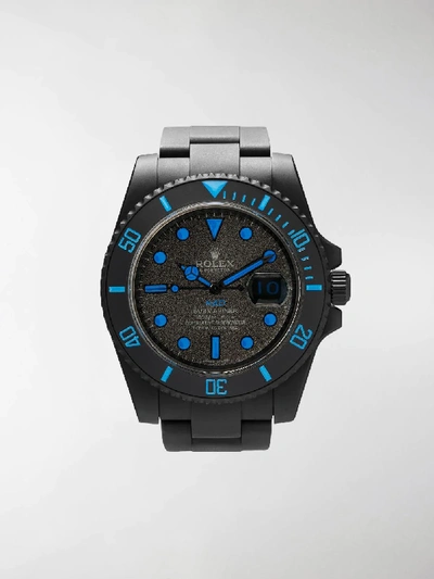 Shop Mad Paris Rolex Submariner 46mm In Black Aqua Blue