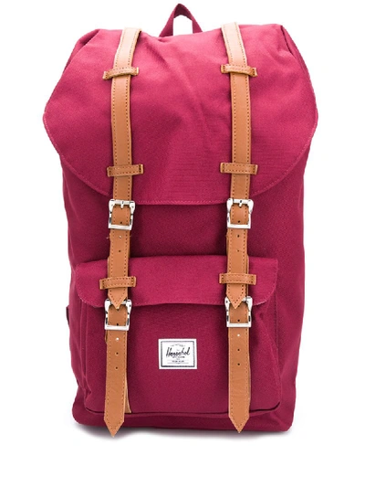 Shop Herschel Supply Co Little America Backpack In Red