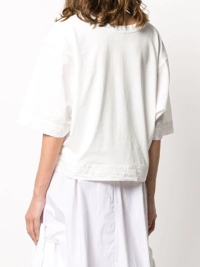 Shop Andrea Ya'aqov Drawstring-hem T-shirt In White