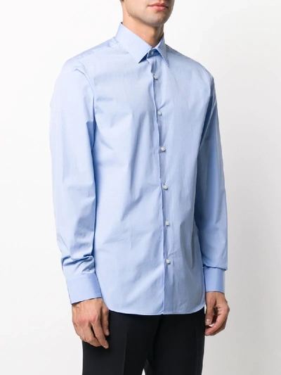 Shop Z Zegna Slim Fit Shirt In Blue