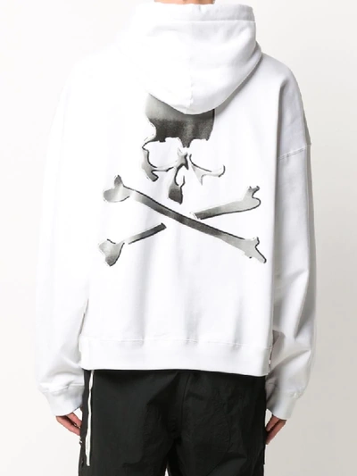 Shop Mastermind Japan Logo Print Hoodie In White