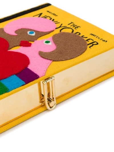 Shop Olympia Le-tan The New Yorker Book Clutch In Yellow