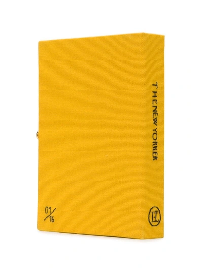 Shop Olympia Le-tan The New Yorker Book Clutch In Yellow