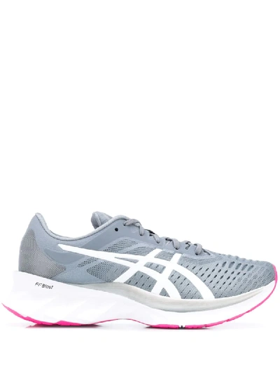 Shop Asics Novablast Lace-up Sneakers In Grey