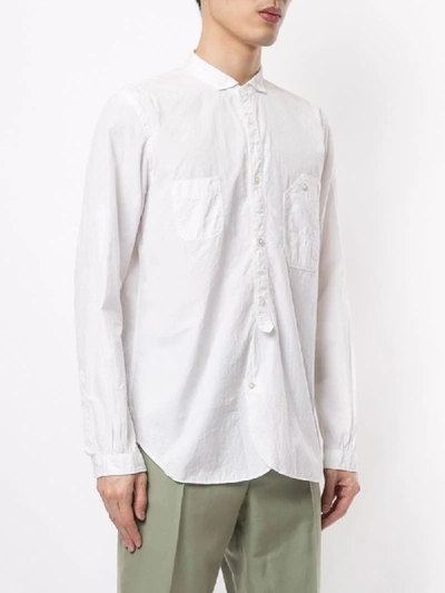 Pre-owned Junya Watanabe 波点图案衬衫 In White