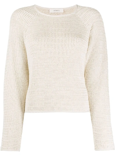 Shop Aeron Fine Knit Jumper In Neutrals