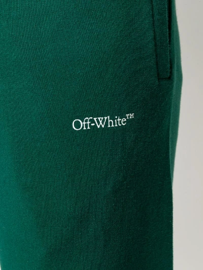Shop Off-white Arrows Print Track Pants In Green