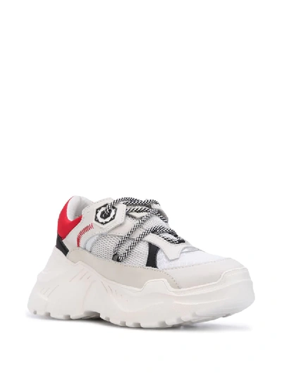 Shop Moa Master Of Arts Chunky Sole Sneakers In White