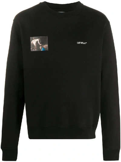 Shop Off-white Caravaggio Angel Sweatshirt In Black