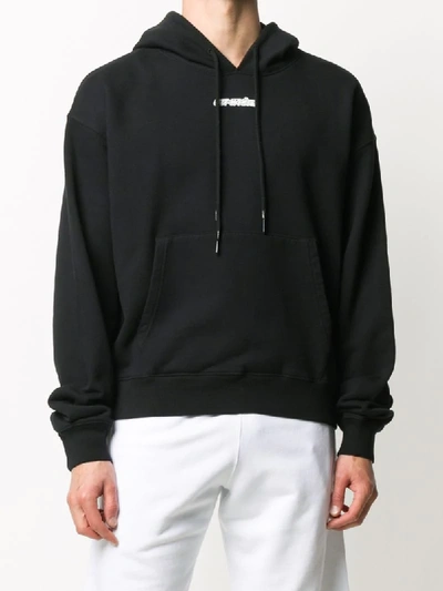 Shop Off-white Maker Arrows Long-sleeved Hoodie In Black