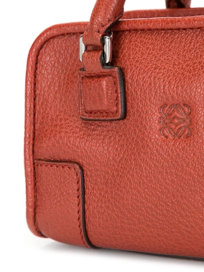 Pre-owned Loewe Micro Mini Amazona 2way Bag In Orange